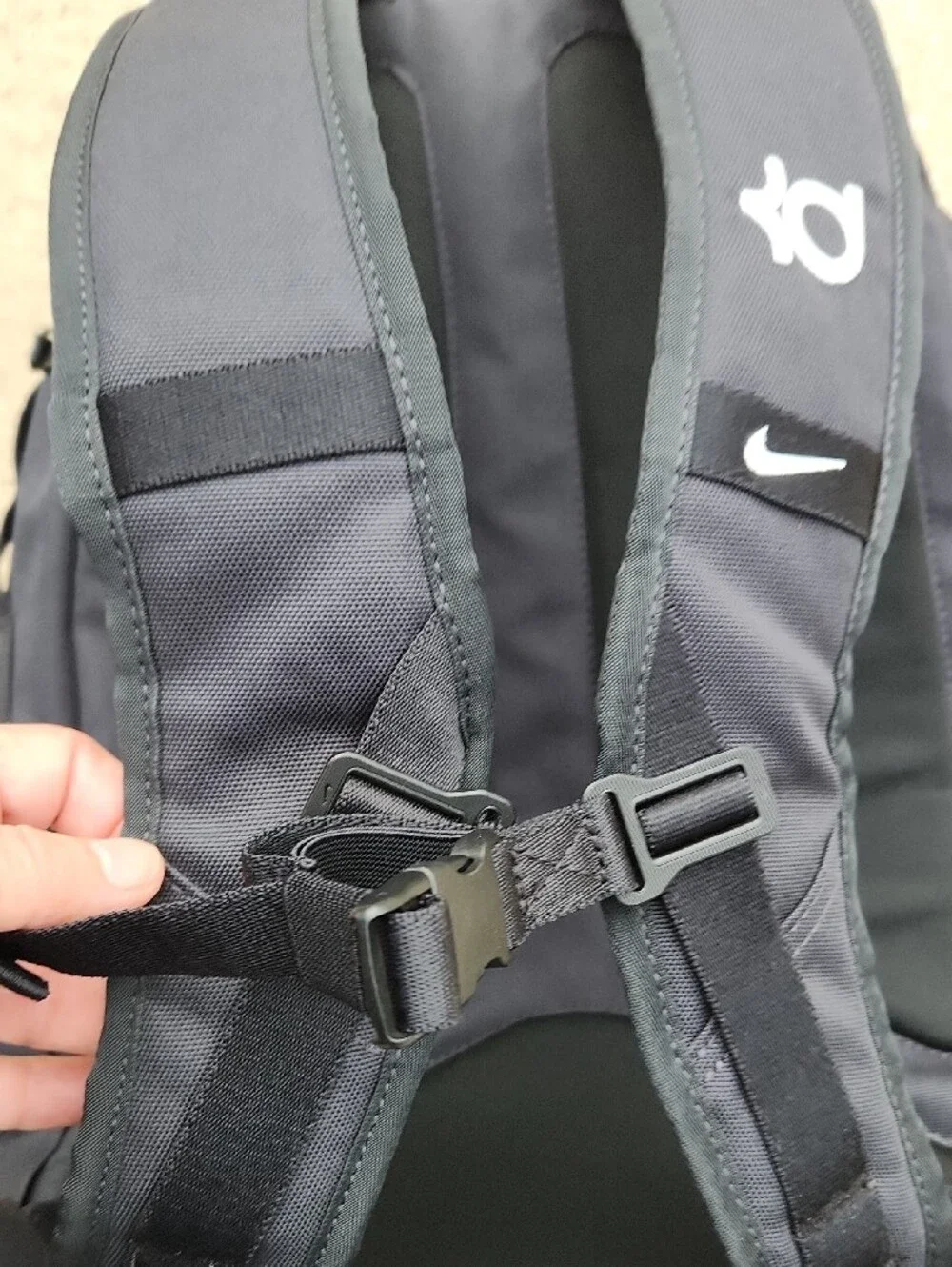 Nike Black Backpack with White Swoosh